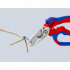 Nożyczki kątowe dla elektryków Knipex 95 05 20 SB z drobnymi ząbkami